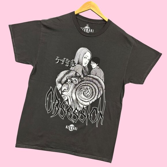 Junji Ito Uzumaki Obsession Horror Manga Tee M - Picture 3 of 4